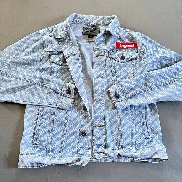 Brooklyn Cloth Legend Denim Jacket Light Wash Mens Size Medium - Picture 1 of 10